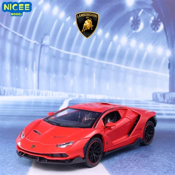 1:24 Lamborghini LP770-4 Sporta Auto Simulācijas Lējumiem Metālu Sakausējumu Modeļa automašīnas Skaņu, Gaismu, Pavelciet Atpakaļ Vākšana Bērniem Rotaļu Dāvanu A227