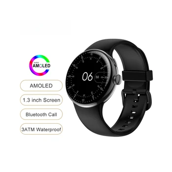1.3 collu AMOLED Smart Skatīties uz Vīriešiem Bluetooth Zvanu, 24 Stundu Asins Skābekļa Sirds ritma Monitors Sporta Smartwatch Sieviešu Xiaomi