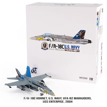 1/72 Mērogā Modelis Lējumiem Metālu Sakausējumu Modeli F/A-18C VFA-82 F18C Hornet Gaisa kuģi, Lidmašīnas ASV Flotes Cīnītājs, Rotaļlietas, Reklāmas Kolekcija