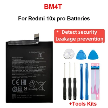 100% Oriģināls New Augstas Kvalitātes XiaoMi BM4T Nomaiņa Tālruņa Akumulatora Redmi10X Pro5G Baterijas Bateria Noplūdes Novēršanai