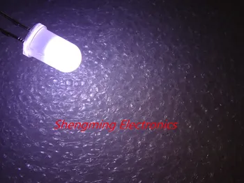 1000pcs 5mm super spilgti balta LED Diodes F5 migla migla izkliedēto