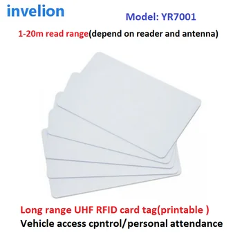 1000pcs/daudz 860MHz-960MHz ISO180006C&EPC Gen2 UHF RFID lielos attālumos PVC smart Card tagu izmantošanu Transportlīdzekļu un personāla pārvaldība