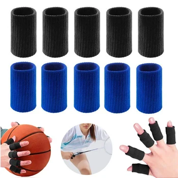 10Pcs Elastīgs Sporta Pirkstu Uzmavas Artrīts Atbalsta Pirkstu Aizsargs Āra Basketbols Volejbols Badmintons Pirkstu Aizsardzība