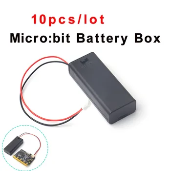10pcs (mikro): mazliet Baterijas Turētāju, Lietu Vāku Apvalka 2gab AAA Baterijas 3 V PH2.0 Microbit Attīstības padomes Bērniem FZ3226