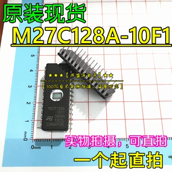 10pcs oriģinālā jaunu M27C128A-10F1 M27C128 ar logu atmiņas CDIP-28