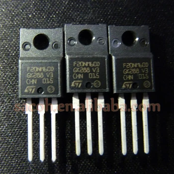 10Pcs STF20NM60D F20NM60D vai STF20NM50D F20NM50D TO-220F 20A 600V MOSFET ar ĀTRU DIODE