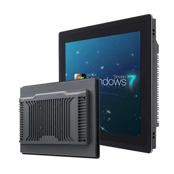12.1 Collu Iegulto Rūpniecības Mini Datoru ar Capacitive Touch All-in-one DATORS ar WiFi RS232 Com 1024*768 Win10 PRO Linux