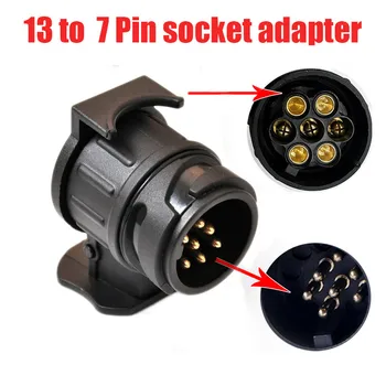 12V tauvas josla tauvas ūdensizturīgs spraudnis-ligzda adapteris izturīgs 13. līdz 7-pin plug adapteri, piekabes kontaktligzda aizsardzības savienojumu A30