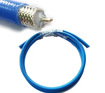 1m 3ft RG401 RG-401 Zilā kabelis, Vadi, Daļēji Elastīgu ANTENAS koaksiālo kabeli 50ohm