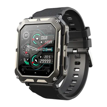 2023 C20Pro Smart Skatīties Vīriešu Sporta Smartwatch IP68 Ūdensnecaurlaidīga Bluetooth Zvanīt 35 Dienām Gaidīšanas 123 Sporta Veidiem 1.83 Collu HD Ekrāns