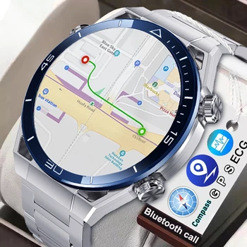 2023 Jaunu NFC EKG+PPG Bluetooth Zvanu Smartwatch GPS Tracker Kustības Aproce Fitnesa Par Huawei Pulksteņi Ultimate Smart Skatīties Vīrieši