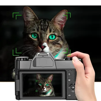 2023 Platleņķa Digitālās Fotokameras 4K Vlog Videokamera YouTube WIFI Webcam Makro Objektīvs 16X Zoom 48MP Selfie Ieraksti Flip Ekrāns