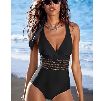 2023 Sexy Viens Gabals Peldkostīms Sievietēm Krusta Apsēju Backless Peldkostīmi Sieviešu Push Up Monokini Peldētāju Peldkostīmu Beachwear Peldēt