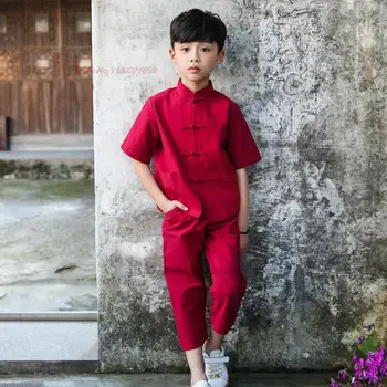 2023 tradicionālā ķīniešu bērniem, kung fu kostīms, tops+bikses kopa ušu vienotu kung fu wing-chun īstenot darbības drēbes
