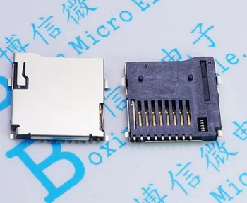 20pcs 9pin Micro SD kartes slots savienotāji izmērs 14*15 mm TF karti klāja fit par tālruni, tabletes Transportlīdzekļa Navigācijas pop-up