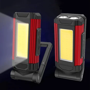 2200mAh Uzlādējams Kempings COB Darbi Gaismas USB ilgstošu Salokāms Lampas LED Lukturīti Portatīvo Latern Lāpu Gaismas Power Bank