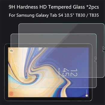 2gab 0.3 mm 9H Caurspīdīgs Rūdīts Stikls Priekš Samsung Galaxy Tab S4 10.5 collas T830 T835 SM-T830 SM-T835 Ekrāna Aizsargs Filmu