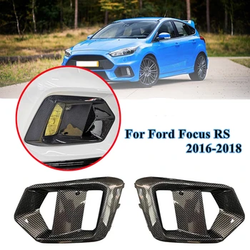 2gab Oglekļa Šķiedras Izskatās, Priekšējie Miglas lukturi, Lampas Vāciņš Melns Ford Focus RS 2016 2017 2018