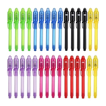 30 GAB. Magic Pen Izzūd Tintes Pildspalvu Ar UV Light Party Soma Pildvielas Zēniem Un Meitenēm Bērniem