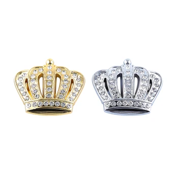 3D Metāla Maza Izmēra Etiķetes Diamond Crown Marķēšanas Vainagu Personalizētus Marķēšanas Auto Dekorēšana, Auto Piederumi, Uzlīmes Car Styling