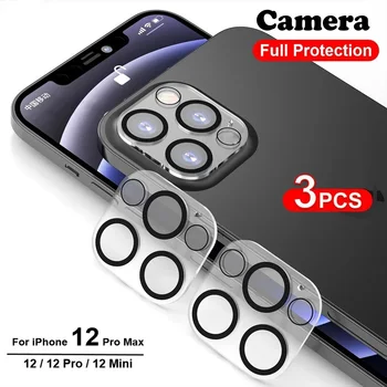 3PCS Kameras Objektīvs Stikla Aizsargs uz iPhone 11 12 13 14 Pro Max Rūdīts Stikls iPhone 14 Plus 12 13 Mini Kameras Aizsargs
