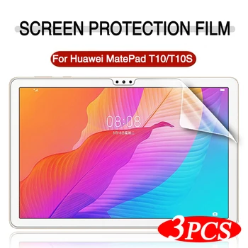 3PCS Pet Mīksto Ekrāna Aizsargs, Lai Huawei MatePad T 10s 10.1 AGS3-L09/W09 Tablete MatePad T 10 9.7