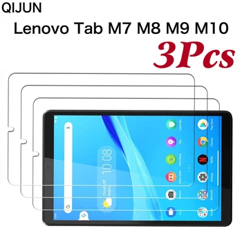 3PCS Rūdīta Stikla Ekrāna Aizsargs Lenovo Cilnes M8 TB-8505F 8705F M9 TB-310F M10 FHD Plus X606F Tablete Stikla