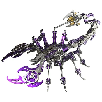 454pcs 3d Puzzle Kukaiņu Scorpion Modeļa Komplekts Metāla Montāža Modeli, Rotaļlietas Bērniem, Pieaugušajiem Dzimšanas dienas Dāvanu Diy Rotaļlietas Biroja Apdare