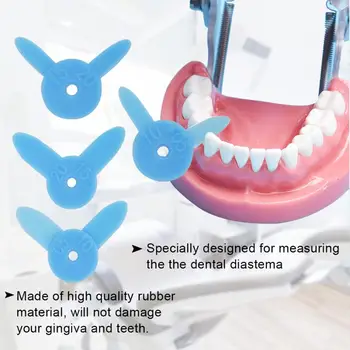 4gab/komplekts Zobārstniecības instrumenti Zobu Diastema Mērīšanas Lineāls Zobu Ķīlis Mērīšanas Līdzeklis Ortodontijas Interproximal