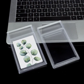 50gab 90x65mm Akrila Plastmasas Ultraskaņas Tipa Matēta Kartes Plātnes Piedurknēm Turētājs Gadījumā Kaste Jumbo Spēle Star Spēlē Karti Plātnes