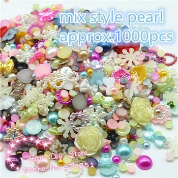 50Gram sajauc 4-20mm dažādu izmēru,stilu sveķu pērle ar plakanu aizmuguri pērle apaļa,bantes,ziedu ornaments, daudzkrāsains