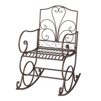 592 Artisasset Elegants Āra Atpūtas Dzelzs šūpuļkrēsls Krāsas 5 Stili Parks, Dārzs, Terase, Terases