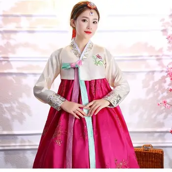 5Color korejas Modes Senie Tērpi Sievietēm Hanbok Kleita Tradicionālo Puse Āzijas Pils Cosplay Darbības Apģērbu 한복