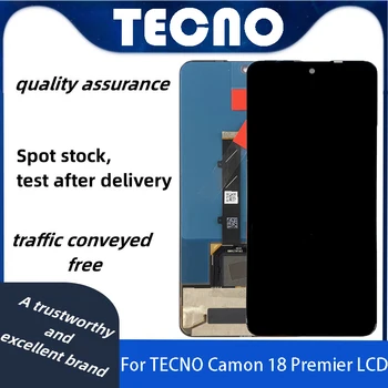 6.7 collu LCD ekrāns Tecno Camon 18 Premier, touch screen digitizer sastāvdaļu, Camon 18 Premier CH9