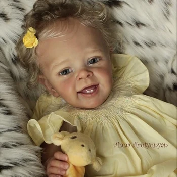 60CM Jau Gatavo Atdzimis Lelles Toddler Princese YANNIK Roku Apgleznoti 3D Ādas Redzamas Vēnas Bebe Atdzimis Lelle, Rotaļlietas Meitenēm