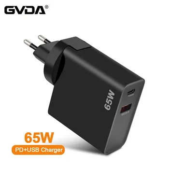 65W Lādētāja Tips C GVDA lodāmurs GD300 ES plug MUMS plug PD QC3.0 Fast Charger