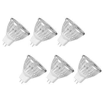 6X 4W Aptumšojami MR16 LED Spuldze/3200K Warm White LED Spotlight/50 Vatu Ekvivalents Bi Pin GU5.3 Bāzes/330 Lumen 60 Grādu