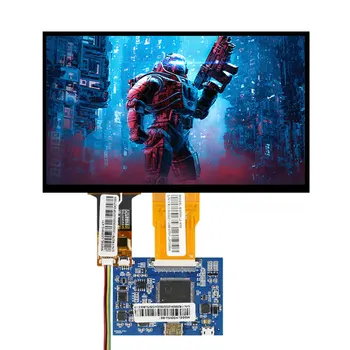 7 Collu LCD Ekrānu 550 Augstu Spilgtumu 1024*600 Izšķirtspējas skārienjutīgais Ekrāns, Vadītāja RGB 50 Adatas, kas BI070YL2-K55