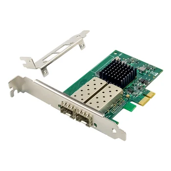 82576EB PCI-E X1 Gigabit Server Tīkla Karte Dual-Port SFP Šķiedras Tīkla Karte E1G42EF Šķiedras Tīkla Karte