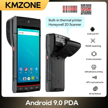 Android POS Sistēmas Termināla Rokas PDA 1D 2D Svītrkodu Skeneri, iebūvēta 58mm termoprinteri WiFi, proti, 4G, Bluetooth, GPS