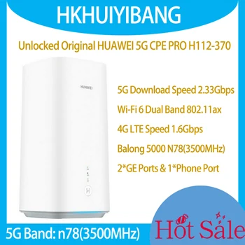 Atbloķēt Jauno Huawei 5G CPE Pro H112-370 Starptautiskā Versija 2.3 gb / s WiFi 6 5G 4G LTE Bezvadu Maršrutētāju un Modemu Ar Sim Kartes Slots