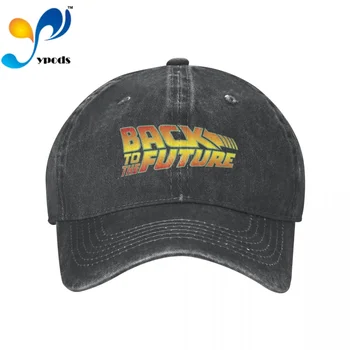 Atpakaļ Nākotnē Klasisko Filmu Logo Sieviešu, Vīriešu Kokvilnas Beisbola Cepure (Unisex) Ikdienas Cepures Āra Trucker Snapback Cepures