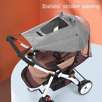 Augstas ainava divu veidu ratiņus, nojumi piederumi ēnojumu anti-ultravioleto saules segtu anti-lietus nojume universal baby