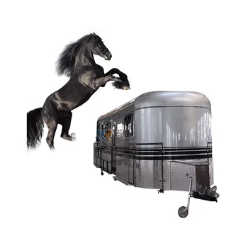 Augstas Kvalitātes 3 Zirgu Piekabi Logu Izliektas Karstā Pārdošanas Austrālijas Zirgu Piekabi Gumijas Buferi Jumta Ventilācijas