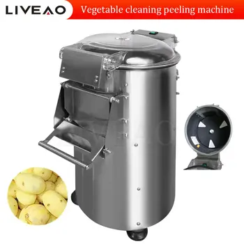 Augļu Un Dārzeņu Kartupeļu Burkānu Ingvera Veļas Pīlinga Tīrīšanas Mašīna