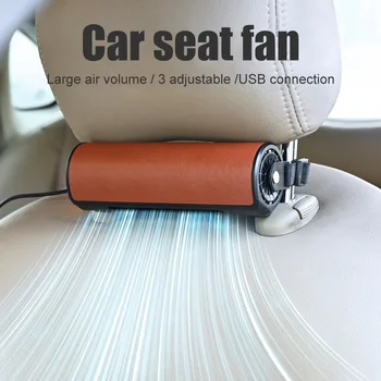 Auto Aizmugures Pagalvi Kakla Ventilators, USB Uzlādējams Auto Sēdeklīti Ventilators Aizmugurē Troksni Radošo Dzesēšanas Ventilatora Gaisa Dzesētāja Auto Pagalvi Dzesēšanas Ventilators