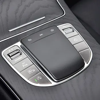 Auto Centra Konsole, Multimediju Peles Pārslēgt Pogu Sequin Uzlīme Apdare Priekš Mercedes Benz C E GLC Klases W205 W213 X253