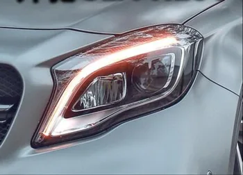 Auto Gaismas Mercedes-Benz gla180 200 220 Full LED Lukturu Projektora Objektīvs 2015-19 Lukturis Priekšējie dienas gaitas lukturi, Signālu Automašīnas Accessorie