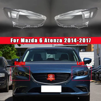 Auto Objektīva Stikla Gaismas Lampas, Priekšējo Lukturu Korpusa Priekš Mazda 6 Atenza 2014 2015 2016 2017 Auto Pārredzamu Abažūrs Lukturu Vāks