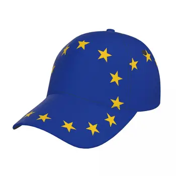 Beisbola Cepure Sporta Karogu, Eiropas Savienības Gadījuma Snapback Cepure Modes Āra Hip Hop Cepures Vīriešiem Sievietēm Unisex
